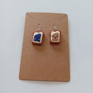 Fashion Jewelry peanut butter and jelly dangle earrings